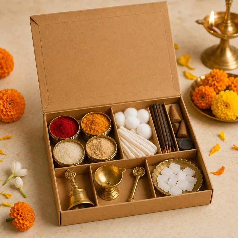 Daily Puja Samagri Kit with essential worship items