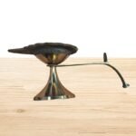 Traditional Brass Diya with Handle - Image 5